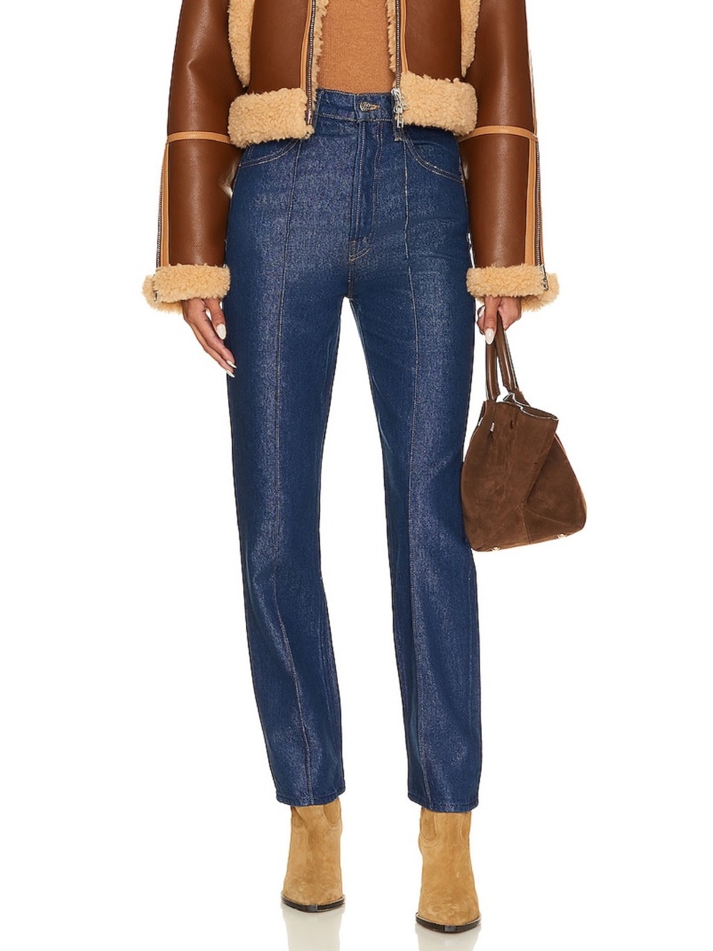 MOTHER SNACKS! The Pin Up Tippy Top Sweet Tooth Hover Jeans in Clean Your Plate